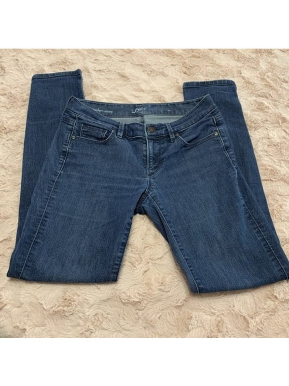 Ann Taylor Loft Women’s Jeans  Size 27 / 4 Super Skinny Medium Easy Denim